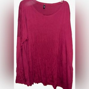 Glitzy Girl long sleeve tee with asymmetrical hem line